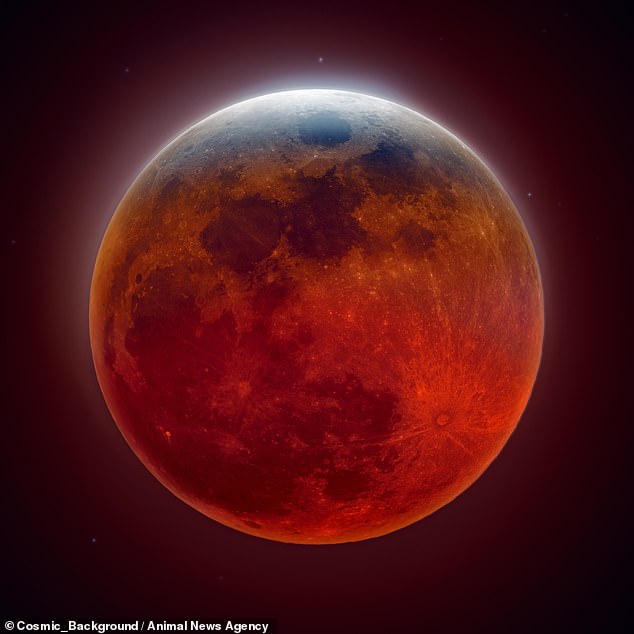 On Tuesday, a super harvest blood moon will light up the night sky, appearing larger than normal and tinged with red - a spooky sight to kick off the spooky season