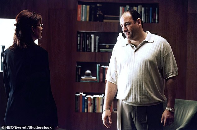 According to the study, repeat offenders are likely to have high levels of neuroticism. Pictured: James Gandolfini as his character, gangster Tony Soprano — one of the most famous fictional criminals