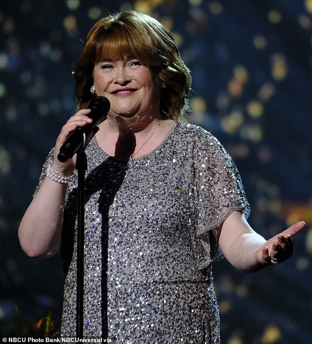 Susan Boyle sings on America's Got Talent. The Scottish star suffered a stroke two years ago