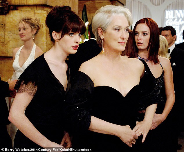 Sir Elton John tries to get the cast of the Devil Wears Prada film (photo: Anne Hathaway and Meryl Streep) for the opening night of his musical theater version