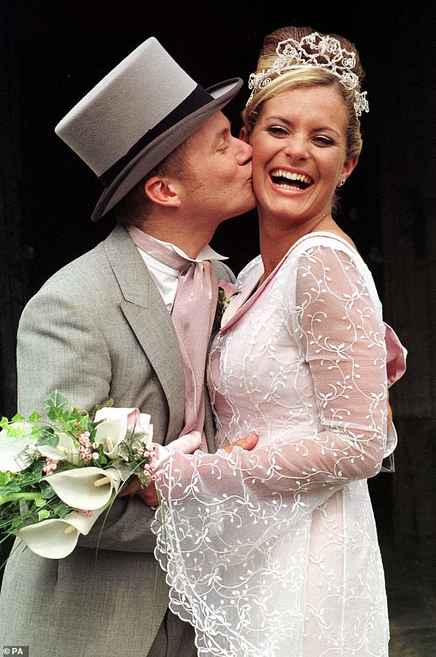 The actress, 51, played Maxine Peacock in the ITV soap in 1995, before her character was brutally murdered by Richard Hillman (pictured in the soap in 1999 with her partner Ashley) in 2003.