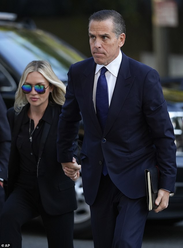 The president's son will plead guilty to charges that could send him to prison for up to 17 years. And that's not even the biggest scandal of the day. (Above) Hunter Biden and his wife Melissa Cohen Biden arrive at federal court in Los Angeles on Sept. 5