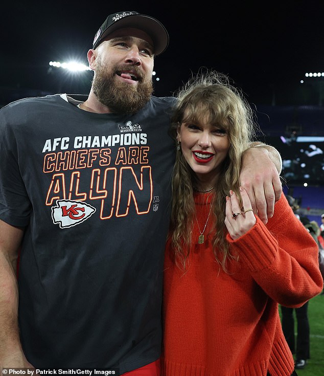 Taylor, 34, became a regular at Travis Chiefs games last season when they won the Super Bowl