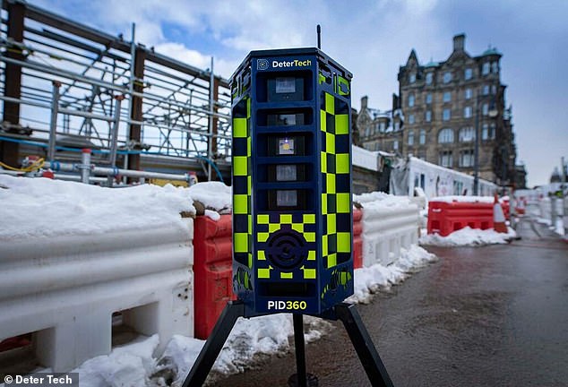 Tesco has reportedly installed a number of the PID360 security robots (pictured) in stores across the UK