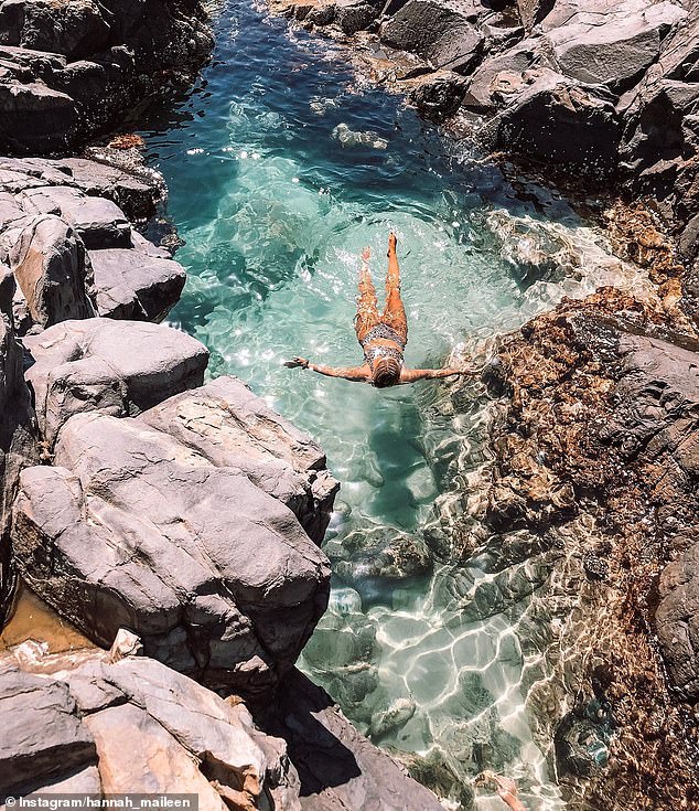 Visitors to Noosa's 'fairy pools' have called the swimming experience 'spectacular'