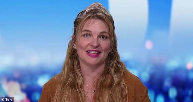 At the end of the interview about the rental crisis in Australia, Amy Remeikis (pictured) wished fathers a happy Father's Day in an unusual way