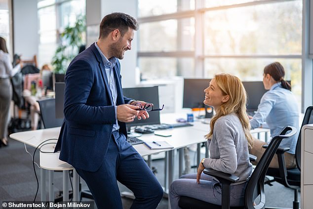 A study has revealed another factor that could increase the chances of your marriage failing. And the findings could alarm you if your husband works in a busy office (stock image)