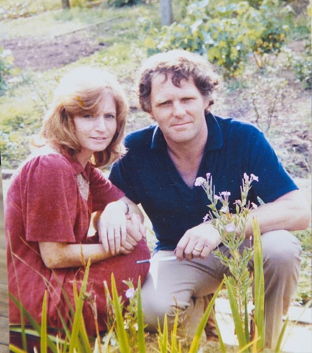 The couple made the decision after former nurse Christine, 80, was diagnosed with early-stage vascular dementia a few weeks ago (Pictured: Peter and Chris Scott about 35 years ago)