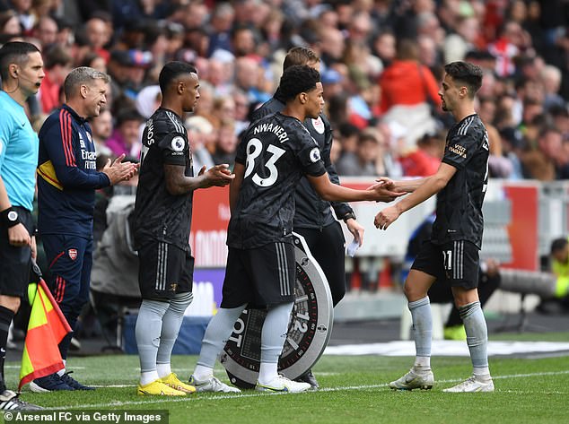 Ethan Nwaneri became Arsenal's youngest player at 15 years and 181 days when he came on as a substitute during their clash with Brentford in September 2022