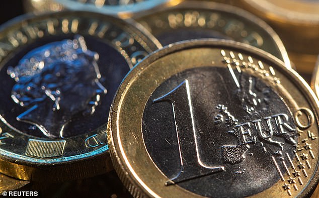 Euroslump: The pound rose almost a penny against the euro, at levels not seen since April 2022, as business survey data showed a stark contrast between the UK and the eurozone