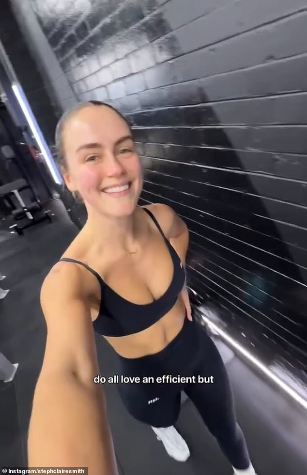 Steph Claire Smith has hit out at critics after coming under fire for taking her son to the gym