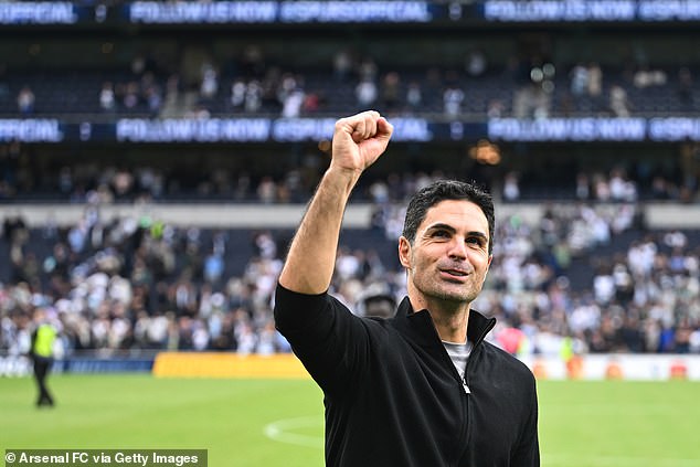 Arsenal manager Mikel Arteta led his team to a powerful 1-0 victory over Tottenham on Sunday