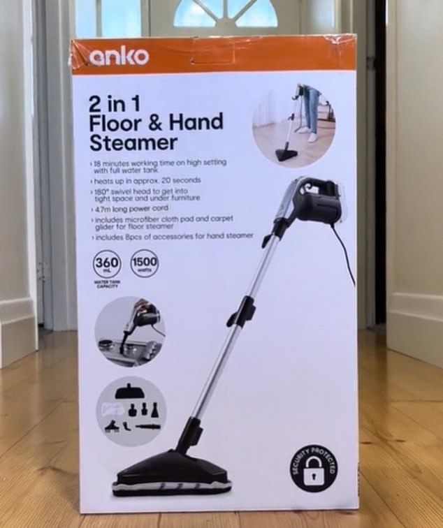 The 2-in-1 floor and handheld steamer ($69) can be used on floors and even surfaces like hobs, with one Australian woman saying she 'can't live without' the handy device