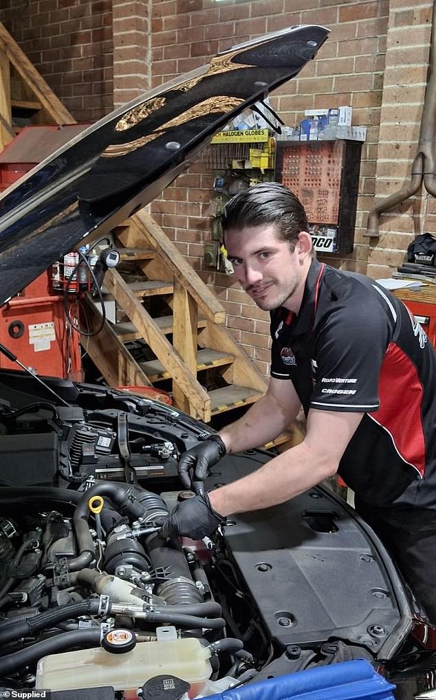 Ryan Nightingale, 24, is a fourth-year apprentice light vehicle mechanic. He always wanted to be a mechanic, but because the low wages of the apprenticeship do not keep up with inflation, he is thinking about quitting