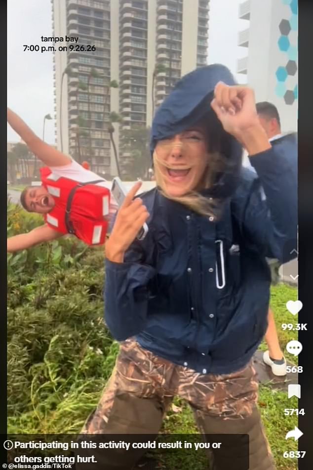 TikTok forced to issue Hurricane Helene warning as viral moment