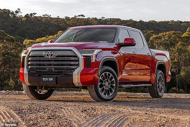 The domestic launch of the Tundra (pictured) will compete with the RAM 1500, Chevrolet Silverado 1500 and Ford F-150