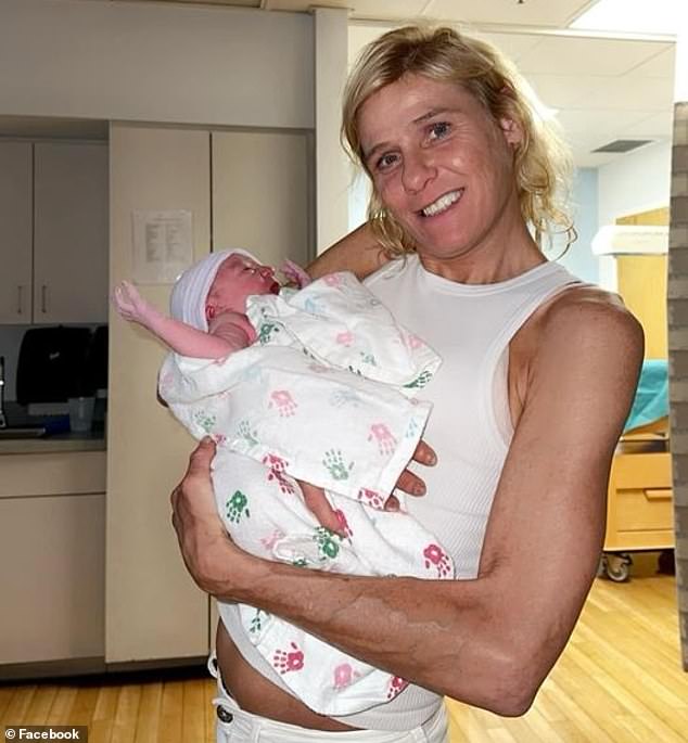 Proud grandmother Tonya Luncsford beamed with joy as she held baby Grayson up for the camera in a photo she posted to her Facebook account on September 9.