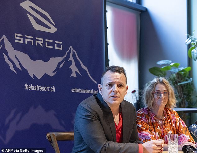 The Last Resort co-chair Florian Willet (left) is seen with board member Fiona Stewart at a press conference in July