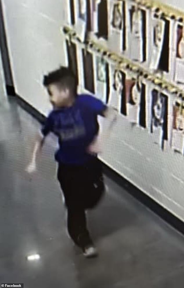 Authorities have released a surveillance photo of Cervantes to help those searching for him. The photo was taken this morning and shows the clothes he is wearing.