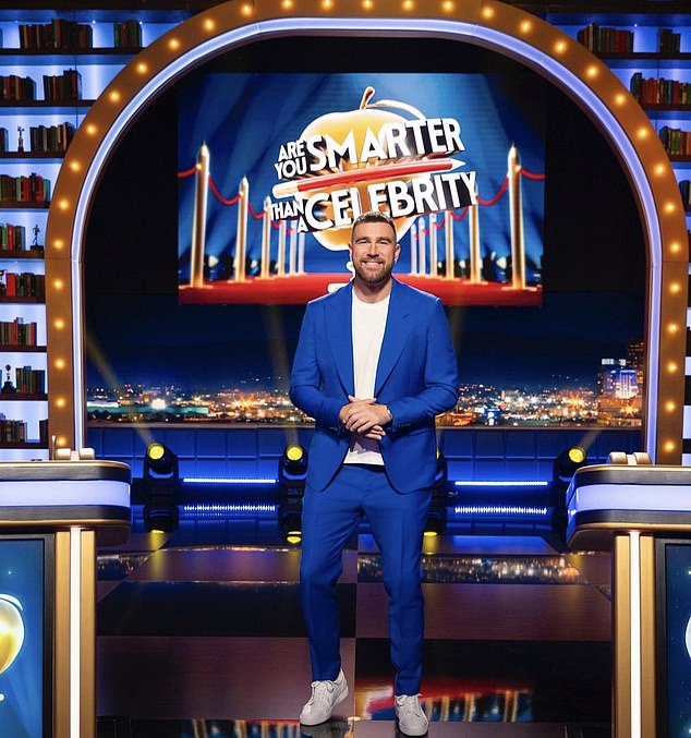 Earlier this year, Kelce hosted the Prime game show 'Are You Smarter Than a Celebrity?'