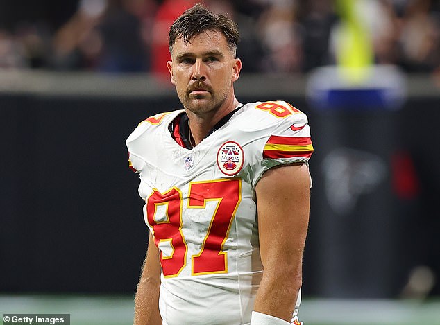 Travis Kelce has been ridiculed by fans over a previously unseen clip from the Chiefs' win in Atlanta