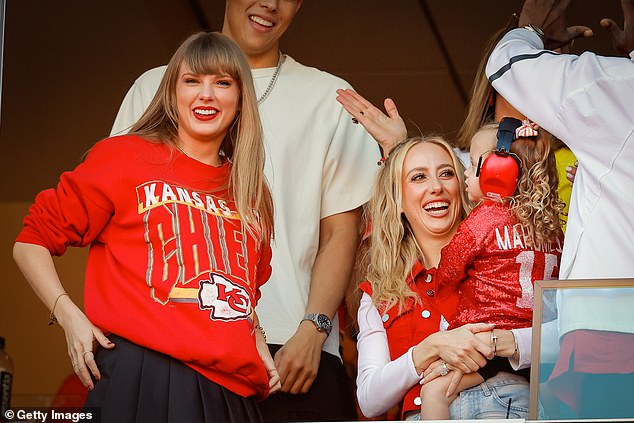 The pop superstar formed a close friendship with Mahomes' wife Brittany last season