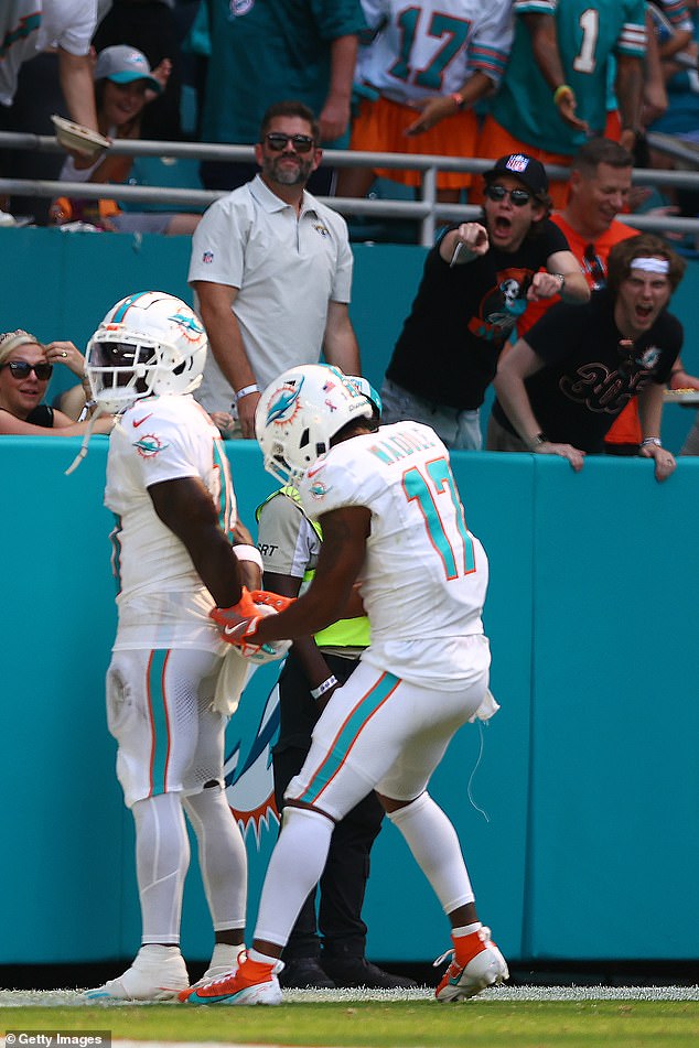 Tyreek Hill imitated him when he was held as a celebration after scoring a long touchdown