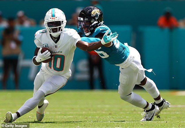 Tyreek Hill took the field for the Miami Dolphins just hours after being pulled over by police on his way to Hard Rock Stadium