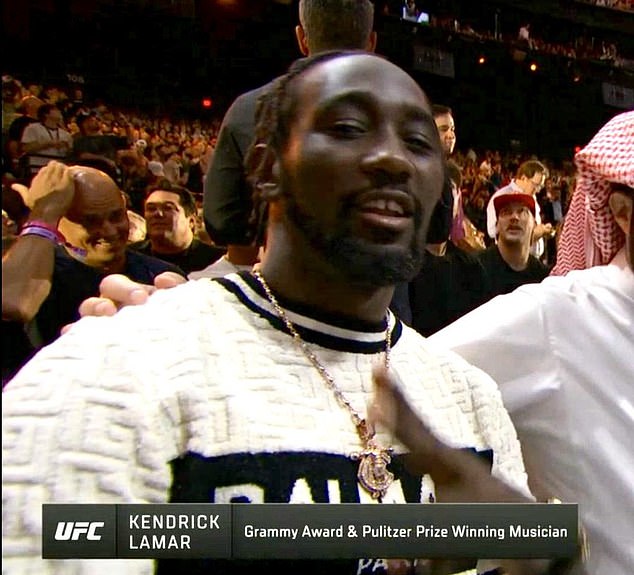 Undefeated world champion Terence Crawford was in attendance at the UFC's historic event at The Sphere in Las Vegas