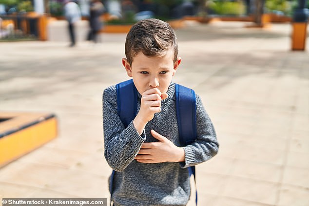 Children and pregnant women are being urged to get vaccinated after whooping cough cases in an Australian state hit a six-year high (stock image)