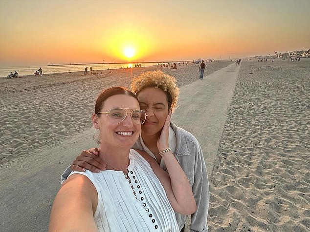 In an emotional post on Instagram, the veteran LA Sparks guard paid tribute to his wife Jessica Dolan (left) and announced their retirement