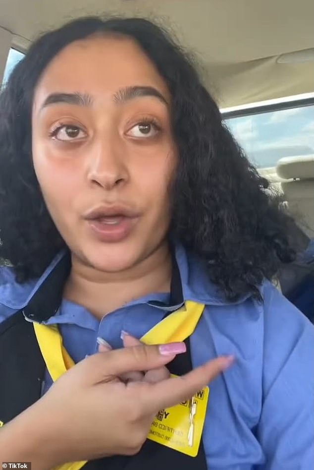 Waffle House employee Yadira Ramirez (pictured) has criticized the popular restaurant chain, claiming she was fired after recording a viral TikTok video at an Atlanta branch