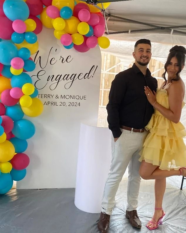 Terry Talarico and his fiancée Monique Chetcuti (pictured), both in their early 20s, are about to buy their third home, and they did it without any help from their parents