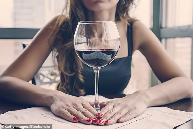 There is a hidden epidemic of middle-class, middle-aged and retired people drinking too much (photo posed by model)