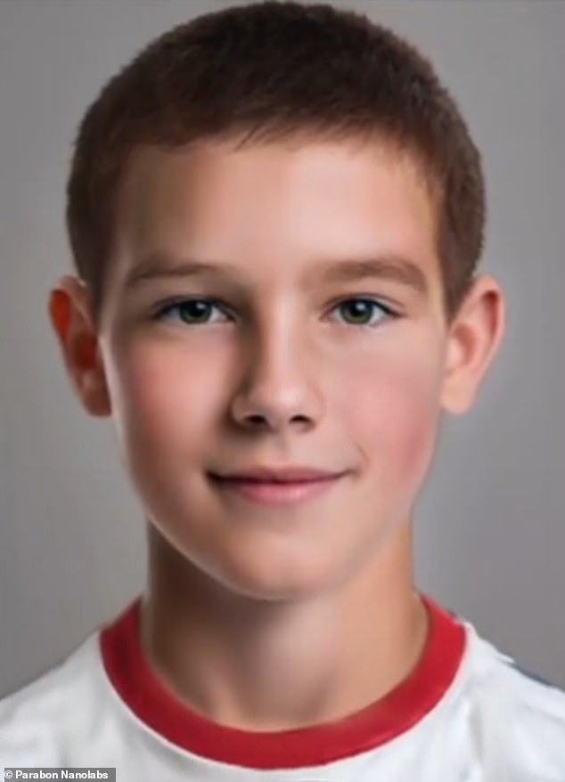 This image, created by US-based Parabon Nano Labs, shows what William Tyrrell might have looked like at age 13, 10 years after he disappeared without a trace