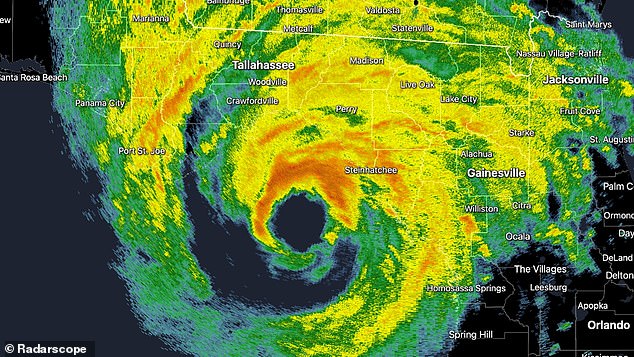 Hurricane Helene explodes into a Category 4 monster as terrifying radar image shows its lightning-filled eyes streaking toward Florida