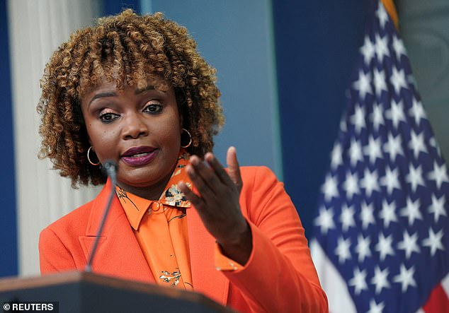 White House press secretary Karine Jean-Pierre has criticized Fox News' Peter Doocy for suggesting she incited political violence by calling Donald Trump a 