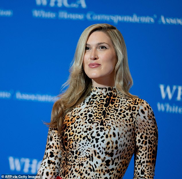 Reporter Olivia Nuzzi arrives for the White House Correspondents' Association dinner at the Washington Hilton in Washington, D.C., April 29, 2023