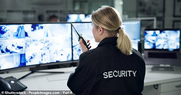 Night owls are at greater risk of developing type 2 diabetes because their biological clocks are out of sync with society, experts warn. Pictured: stock photo of security guard