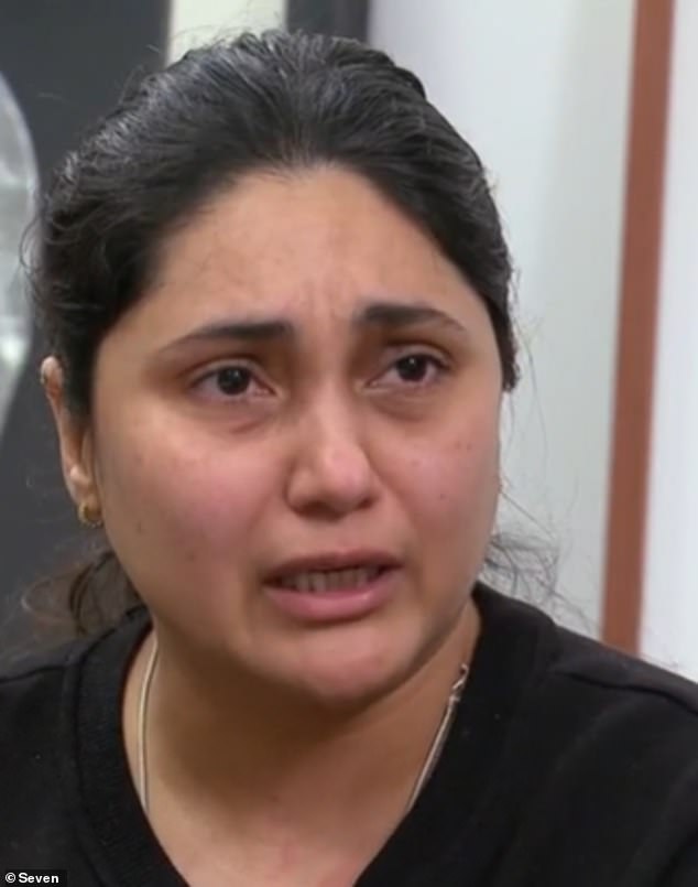 Mr Bhatia's distraught wife, Ruchi Bhatia (pictured), broke her silence for the first time, saying the court's shocking ruling felt like her family had been torn apart again