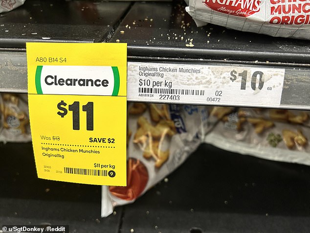 A customer posted a photo online of a clearance sticker that was more expensive than the original price (photo)