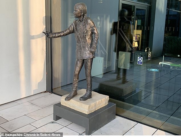 The statue of Greta Thunberg at the University of Windsor was called a 'greenwash' by students