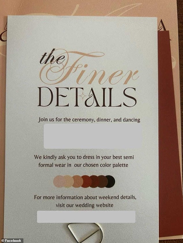 The invitation was titled 