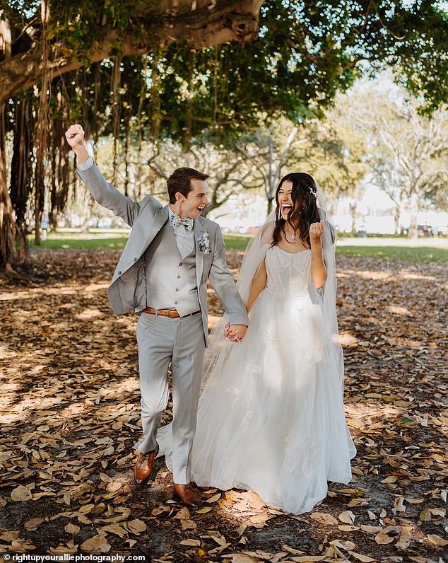 Nate Kuhlman, 23, and Mari Kuhlman, 22, met in October 2021 at Franciscan University in Steubenville, Ohio