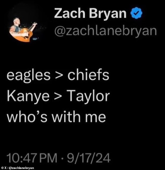 Zach Bryan deactivates his X account after controversial tweet claiming