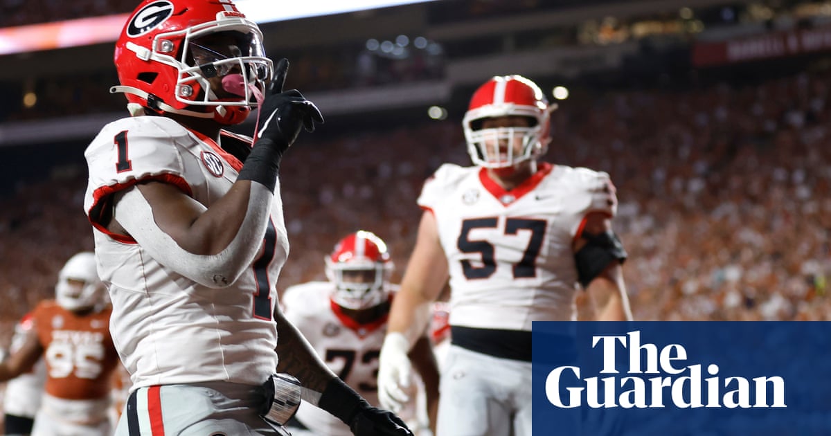 ‘They tried to rob us’: Georgia stun No 1 Texas on first trip to Austin since 1958