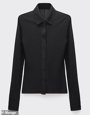 Fans also loved her black button-up, worn on her first date with Noah, available at Mango for $59.99