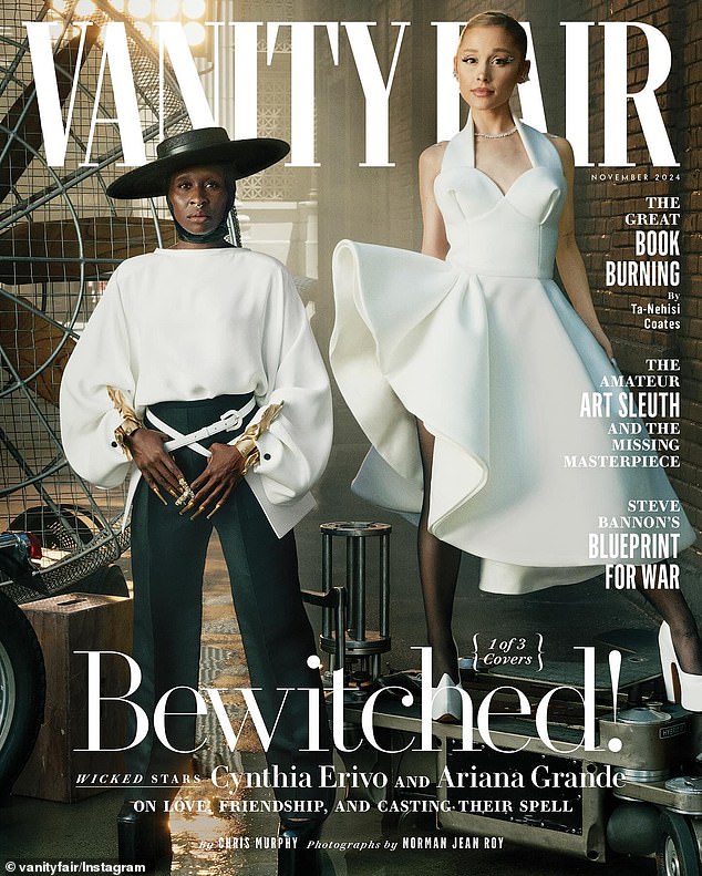 Ariana and Cynthia graced the Vanity Fair cover this month, ahead of the November 22 release date for their upcoming Wicked film