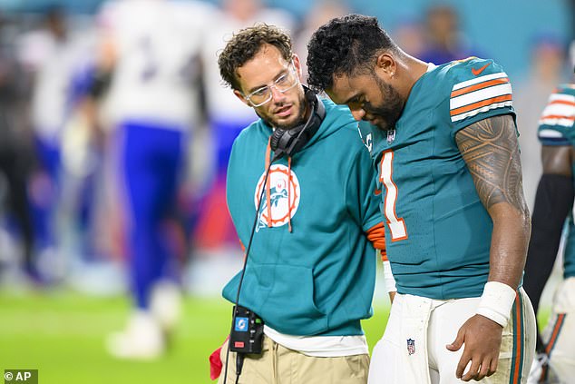 Tagovailoa was able to leave the field under his own power before returning to the locker room