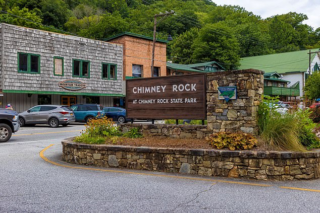 Most of Chimney Rock was significantly damaged or destroyed by flooding caused by Hurricane Helene, with the Broad River inundating the village.